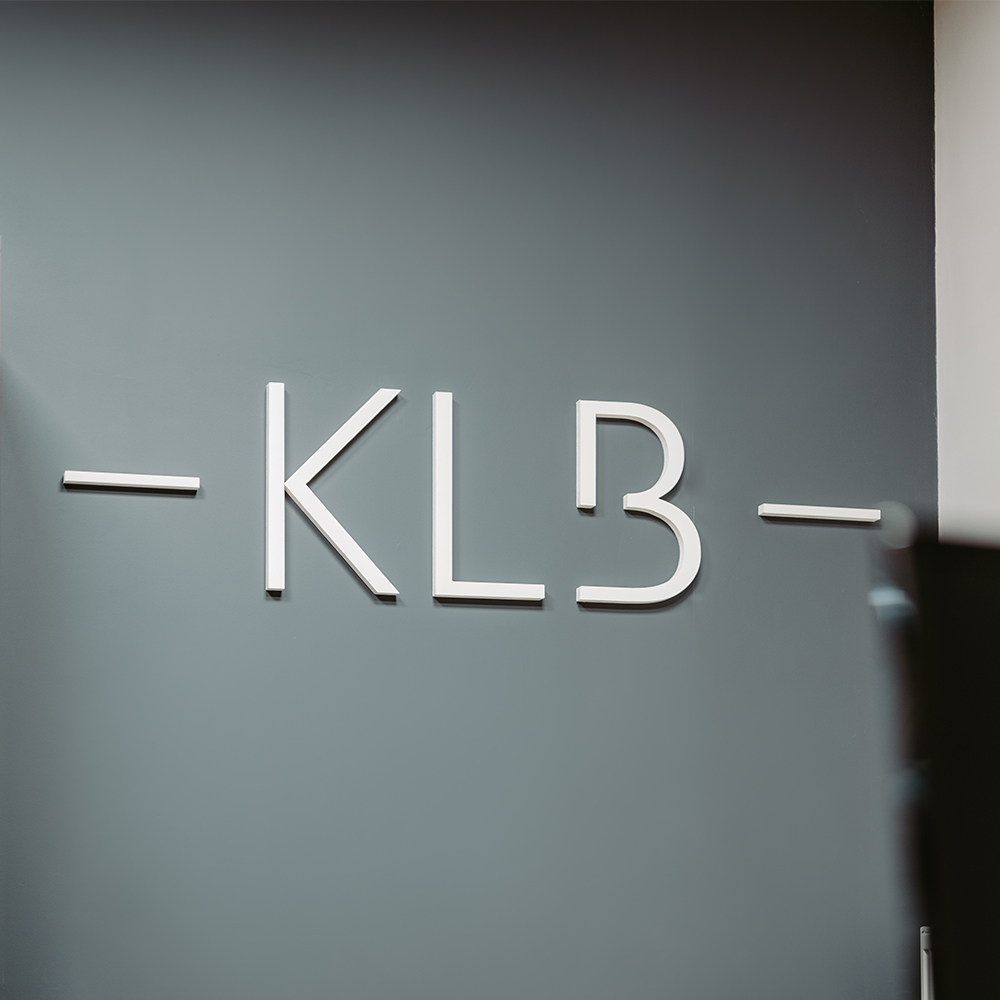 klb logo white